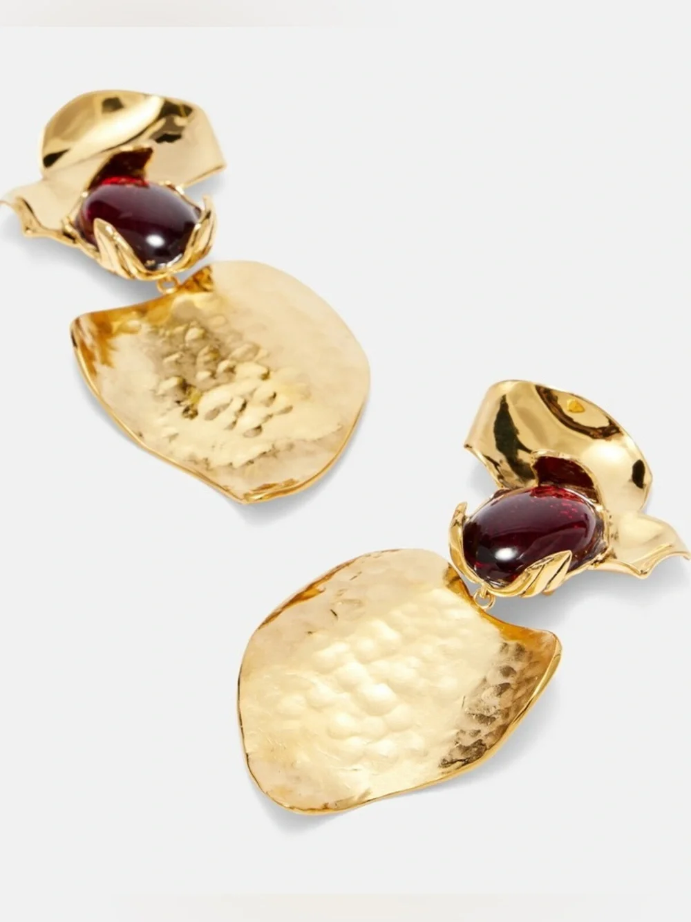 Saint Laurent Oversized Petal Earrings